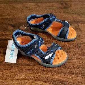 Carter's Light Up Shark Sandals 11c